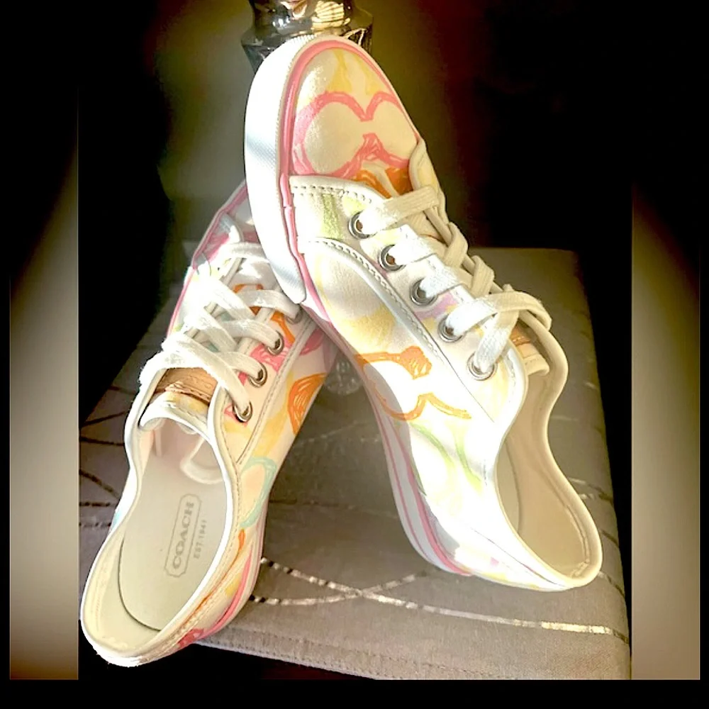 Coach Dee Pastel Signature Cs Logo Sneakers - Picture 6 of 9